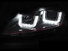 Фари чорні VW Golf 7 (12-17) - TRU DRL U-подібні DTS (GTI стиль) 2