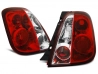 Ліхтарі задні лампові Fiat 500 (07-15) - червоно-білі 1