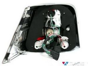 Фонари задние VW Golf IV (97-03) Hatchback - Neon красно-дымчатые (Depo) 4