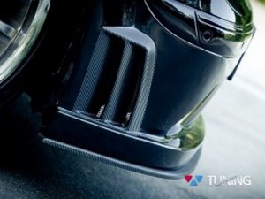 Сплиттер передний бампера SL Black Mercedes CLK W209 (02-09) 2