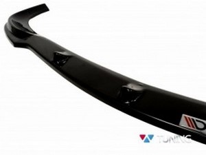 Сплиттер передний бампера SL Black Mercedes CLK W209 (02-09) 4