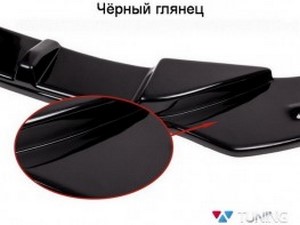 Сплиттер передний бампера SL Black Mercedes CLK W209 (02-09) 7