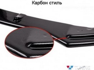Сплиттер передний бампера SL Black Mercedes CLK W209 (02-09) 8