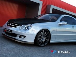 Спліттер передній Mercedes CLK W209 (06-09) рестайлінг 2