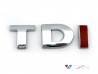 Надпись TDI на багажник VW Jetta A6 (2011-2018) - хром TD, красная I 3