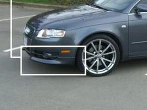 Накладка бампера передняя AUDI A4 B7 (2004-2007) углы  1