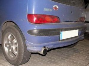 Накладка на задний бампер FIAT Seicento (98-10)