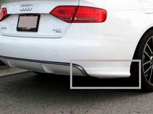 Накладки на задний бампер AUDI A4 B8 (08-11) - углы