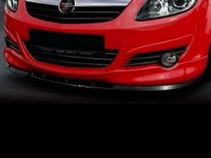 Сплиттер передний Opel Corsa D (06-11) - с OPC-Line юбкой 2