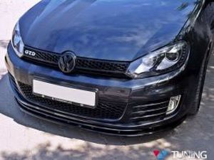 Сплиттер передний VW Golf VI GTI (08-12) - версия 2 4