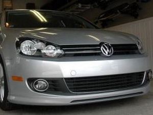 Юбка - накладка передняя VW Golf 6 VI (2008-) - R Line стиль 1 1