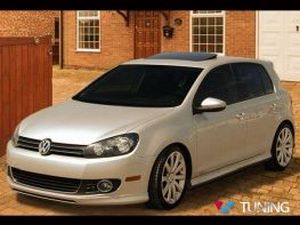 Юбка - накладка передняя VW Golf 6 VI (2008-) - R Line стиль 3 3