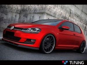 Спліттер передній VW Golf 7 VII (12-17) - з ребрами 3