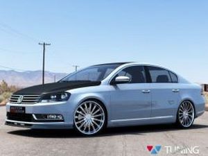 Сплиттер передний VW Passat B7 (11-15) 2