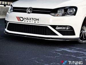 Сплиттер передний VW Polo V GTI (14-17) рестайлинг v.1 2