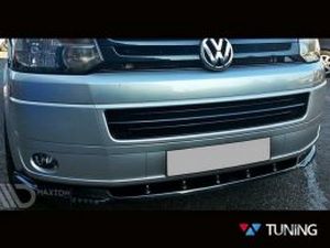 Спліттер передній VW T5+ (10-15) рестайлінг 3