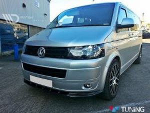 Спліттер передній VW T5+ (10-15) рестайлінг 4