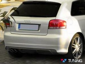 Диффузор задний Audi A3 8P1 (03-08) 3D Hatchback - S3 стиль
