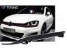 Диффузор заднего бампера VW Golf VII 7 (2012+) - GTI стиль (два выхлопа) 3 3