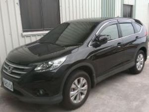 Дефлектори вікон Honda CR-V IV (12-16) - Hic (з хром молдингом) 4