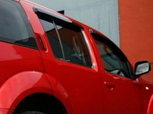 Дефлекторы окон Nissan Pathfinder III (R51; 05-14) - Hic (накладные) 4
