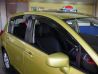 Дефлекторы окон Nissan Tiida I (C11; 04-11) Hatchback - Hic (накладные)