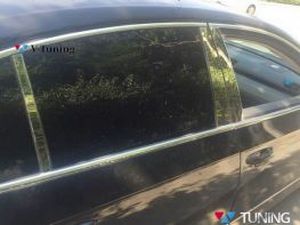 Хром молдинги дверных стоек Opel Vectra C (02-09) Sedan 4