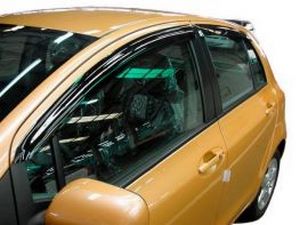 Дефлекторы окон Toyota Yaris II (05-11) 5D Hb - Hic (накладные) 2