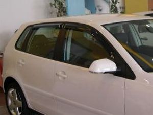 Дефлектори вікон VW Polo Mk4 (2002-2009) 5D Htb - Hic (накладні) 3