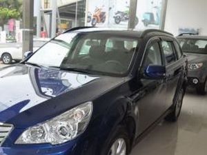 Дефлектори вікон Subaru Outback IV (BR; 10-14) - Hic (з хром молдингом) 3