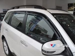 Дефлектори вікон Subaru Tribeca (05-14) - Hic (накладні) 1