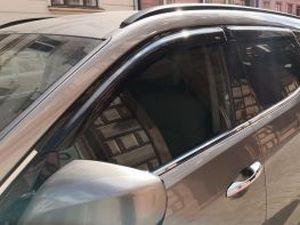 Дефлекторы окон Hyundai Santa Fe IV (TM; 19-23) - Hic (накладные) 2
