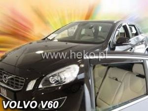 Дефлекторы окон Volvo V60 I (DE; 10-18) - Heko (вставные) 3