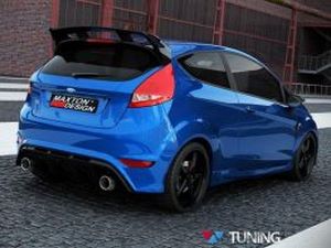 Накладки на пороги Ford Fiesta Mk7 (08-17) 3D - ST стиль 4