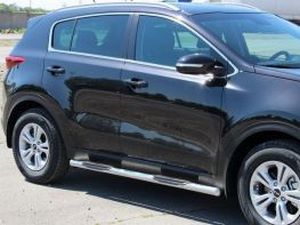Боковые трубы Kia Sportage IV (QL; 16-21) - с ABS накладками