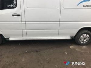 Пороги боковые Mercedes Sprinter W901 (95-06) -  Maya Grey 4