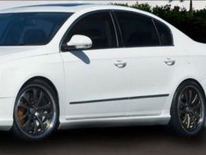 Тюнинговые пороги боковые VW Passat B6 3C (R-GT стиль) 1 1