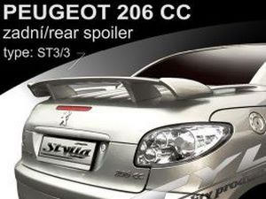 Спойлер багажника Peugeot 206 CC (2000-)