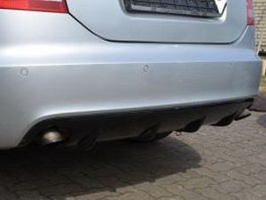 Диффузор задний AUDI A6 C6 (04-08) Sedan - RS6 2 выхлопа