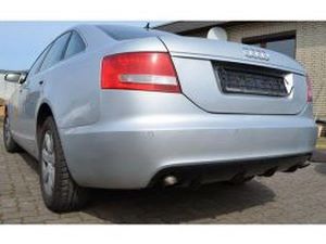 Диффузор задний AUDI A6 C6 (04-08) Sedan (RS6 стиль два выхлопа) 2 2