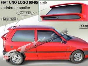 Спойлер нижний багажника FIAT Uno Logo (1990+) 2 2