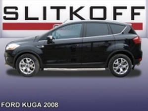 Пороги боковые Ford Kuga I (2008+) - трубы 4 4