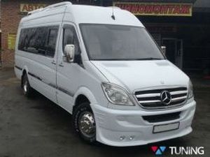 Накладка передняя MERCEDES Sprinter W906 (06-12) - 4 ПТФ 4
