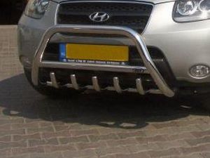 Кенгурятник HYUNDAI Santa Fe II (06-) - с грилем