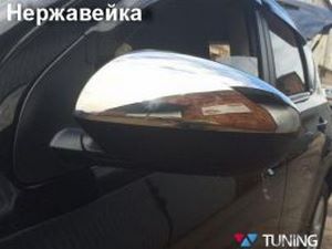 Хром накладки на дзеркала Nissan Qashqai I (J10; 07-13) 4