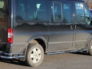 Пороги боковые FORD Transit (2006+) - трубы круглые 2 2