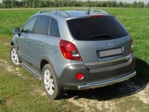 Защита заднего бампера Opel Antara - труба прямая 4 4