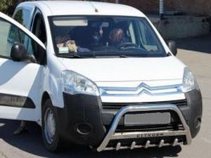 Кенгурятник с надписью Citroen Berlingo II (2008+) 2 2