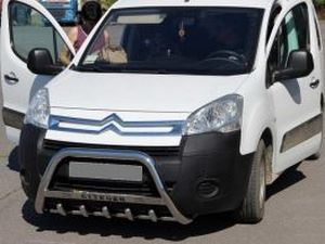 Кенгурятник с надписью Citroen Berlingo II (2008+) 4 4