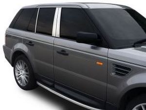 Хром молдинги дверних стійок Land Rover Range Rover Sport (L320; 05-13) 2